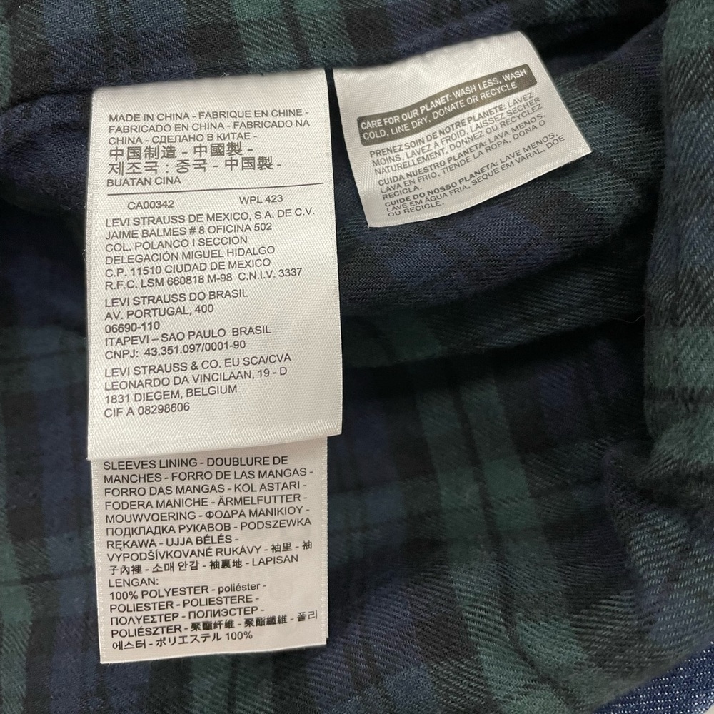 LEVI’S | Premium Flannel Lined Denim Jacket, Size M - Picture 8 of 9